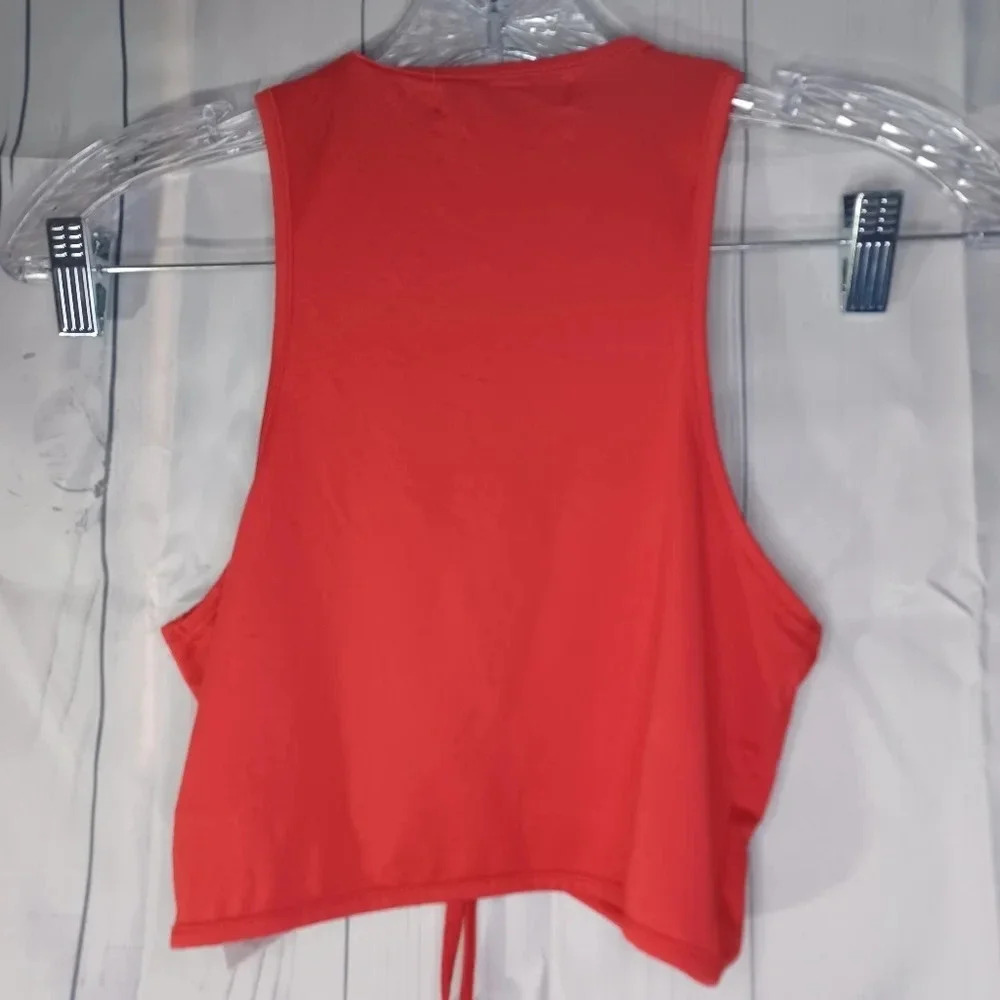 Adika cropped sleeveless Y2K Festival lace front shirt - Picture 4 of 5